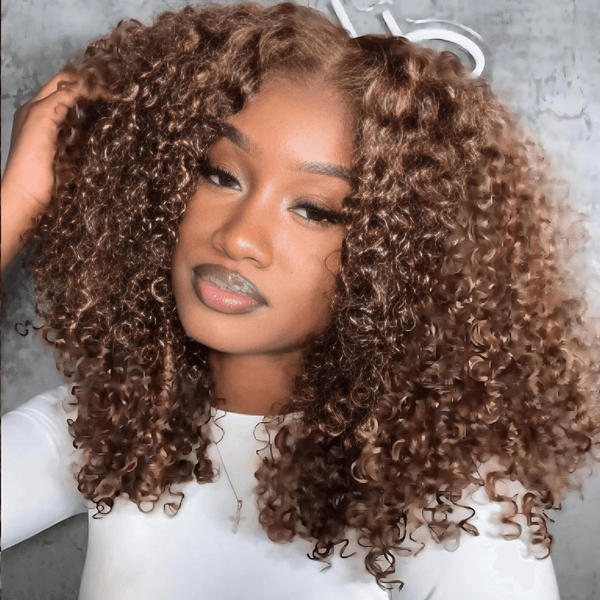 [24H Shipping] Kinky Curly 6×4 Lace Front Bob Wigs Glueless Human Hair Wig Flash Sale