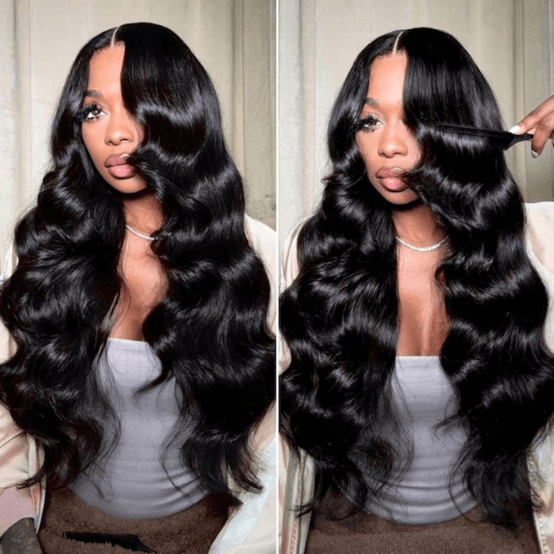 $219 Get 2 Wigs | Geeta Bogo Sale 26” Body Wave + 18” Kinky Curly Half Wig 180% Density Flash Sale - GeetaHair
