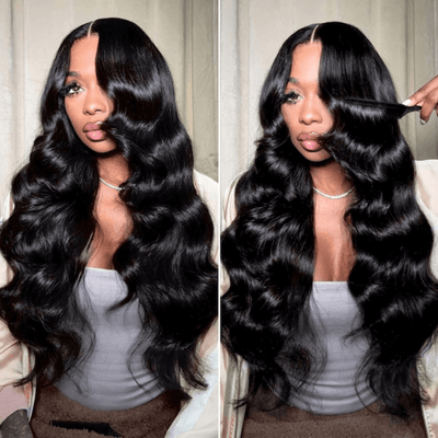 $219 Get 2 Wigs | Geeta Bogo Sale 26” Body Wave + 18” Kinky Curly Half Wig 180% Density Flash Sale - GeetaHair