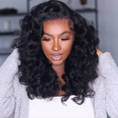 Glueless 13x4 HD Lace Frontal Wigs Yaki Wave Human Hair Wig Pre Plucked 250% Density - Geeta hair - GeetaHair