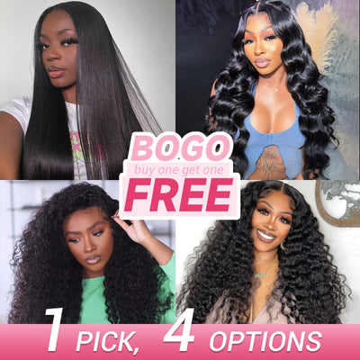 $173=2 Wigs | 13x6/6x4 Lace Front Wig Buy 1 Get 1 Free Bogo Wigs Subscriber Exclusive Flash Sale - GeetaHair