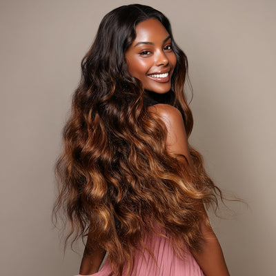 Geeta Warm Dark Blonde 13x4 Lace Front Glueless Wigs Natural Straight Layer Cut Human Hair Wigs - GeetaHair