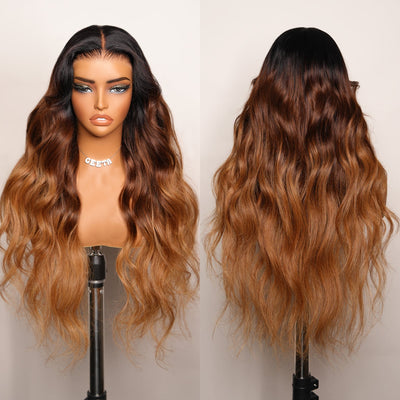 Geeta Warm Dark Blonde 13x4 Lace Front Glueless Wigs Natural Straight Layer Cut Human Hair Wigs - GeetaHair