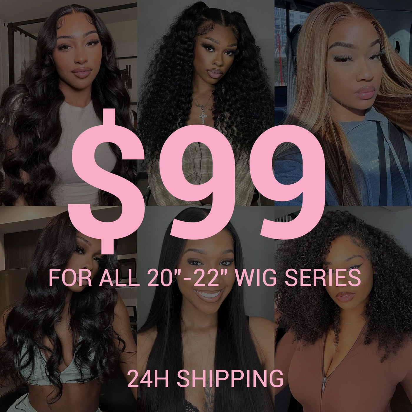 24H Shipping | $99 22 Inches Lace Front Wig / Colored Wig Value $169 Human Hair Falsh Sale Subscriber Only - GeetaHair