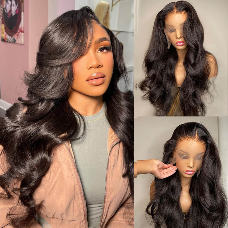 Flash Sale: Buy 13*4 HD Lace Body Wave Wig, Get 13*4 Orange Ginger Body Wave Wig With Black Roots For Free