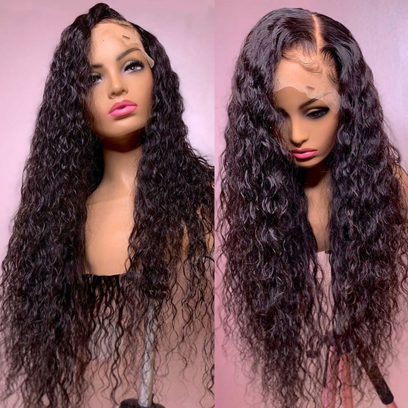 Flash Sale: Buy 26" 250% Density Water Wave 13*4 Lace Wig, Get 13*4 Pink Bob Wig For Free