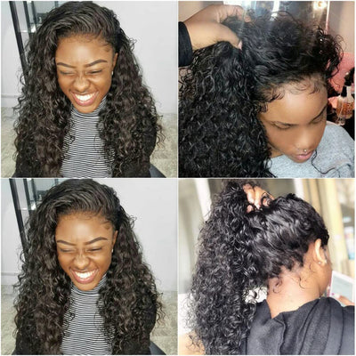 360 HD Lace Front Human Hair Wigs Invisible Water Wave Lace Front Wig With Pre Plucked Hairline For Black Women - Geetahair - GeetaHair
