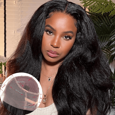 Kinky Straight Hair Wig 360 Hd Transparent Lace Front Wig Human Hair Wigs For Women Full End Glueless Brazilian Hair - GeetaHair - GeetaHair