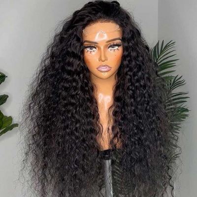 Glueless 5x5 HD Lace Closure Wig Pre Plucked Curly Hair With Baby Hair Natural Hairline Human Hair Wig - Geeta Hair