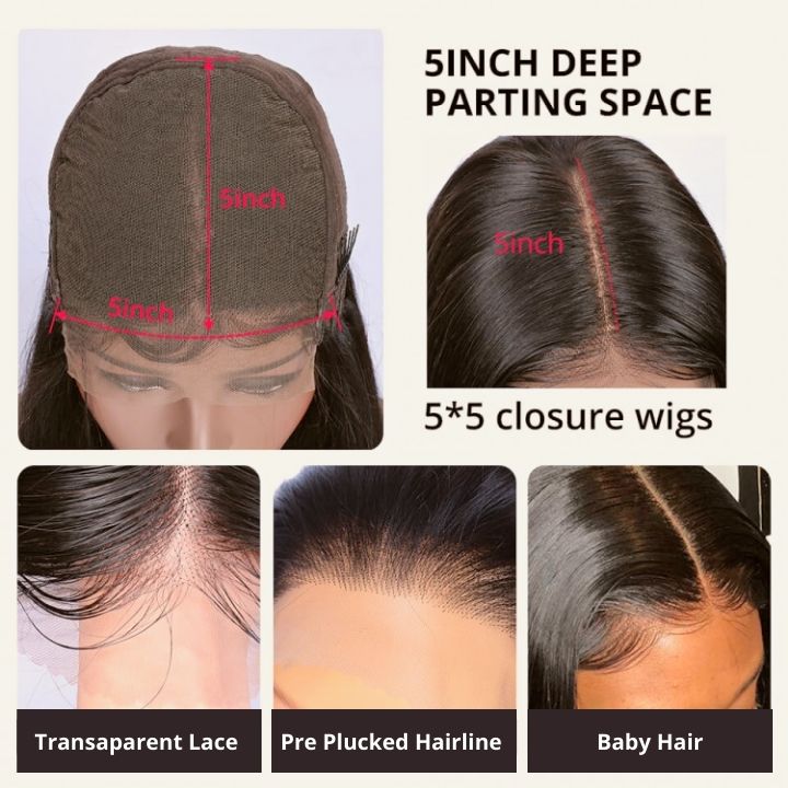 Short Wigs Body Wave Hair Glueless Lace Front Wigs 100% Real Human Hair Bob Wig 180%/250% Density-Geetahair