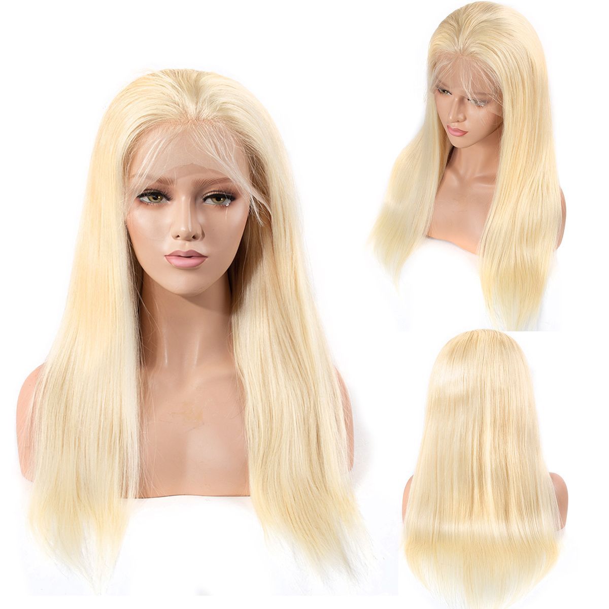 Straight 613 Blonde Hair Glueless T Part Hd Lace Frontal Human Hair Wig With Baby Hair-Geeta Hair