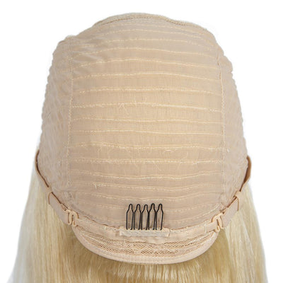 Natural Straight Hair 613 Blonde Bob Wig With Bangs 100% Human Hair Wig - Geeta Hair - GeetaHair