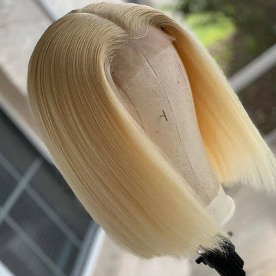 Short Straight Hair 613 Bob Wig 13x4 HD Lace Front Wig For Black Women 100% Real Human Hair Wig - Geeta Hair - GeetaHair