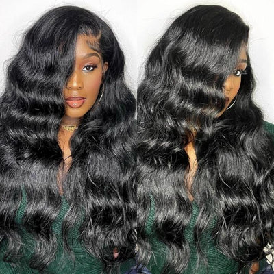 Geetahair Upgrade HD Lace Body Wave Wig With Pre Plucked Natural Hairline Lace Front Wigs Match All Skin Color