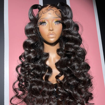 Geetahair Upgrade HD Lace Loose Deep Wave Wig Crystal Clear Lace Human Hair Wigs Match All Skin Color
