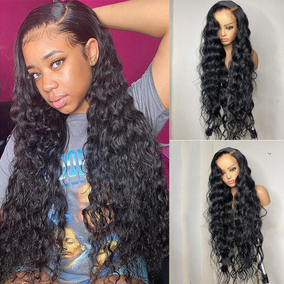 Natural Crimps Curls Super Long Loose Deep Wave Wig 4x4/13x4 HD Lace Human Hair Wigs