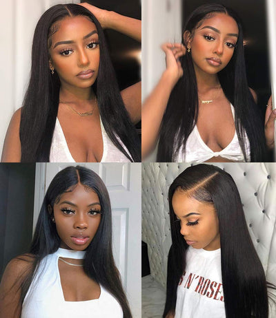 GeetaHair Long Straight Hair 3 Bundles With 4x4 Lace Closure 100% Virgin Human Hair - GeetaHair