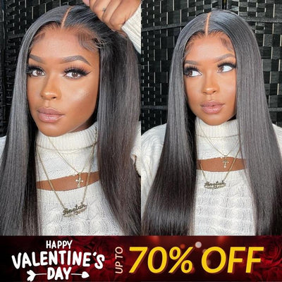 Valentine's Day Flash Sale: 5x5 Wear And Go & Glueless Straight Human Hair Wig, 48hrs Only - GeetaHair
