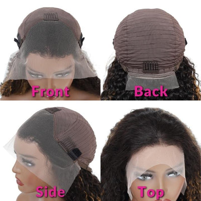 Highlight Blonde Curly 5x5/13x4 HD Lace Front Wig Highlights Honey Blonde Human Hair Wigs - GeetaHair - GeetaHair