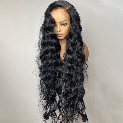Natural Crimps Curls Super Long Loose Deep Wave Wig 4x4/13x4 HD Lace Human Hair Wigs - GeetaHair