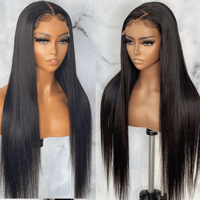 Wear&Go Straight Glueless 5x5 HD Lace Wig Easy to Wear Pre Cut Lace Human Hair Wigs 180% Density - Geeta Hair - GeetaHair