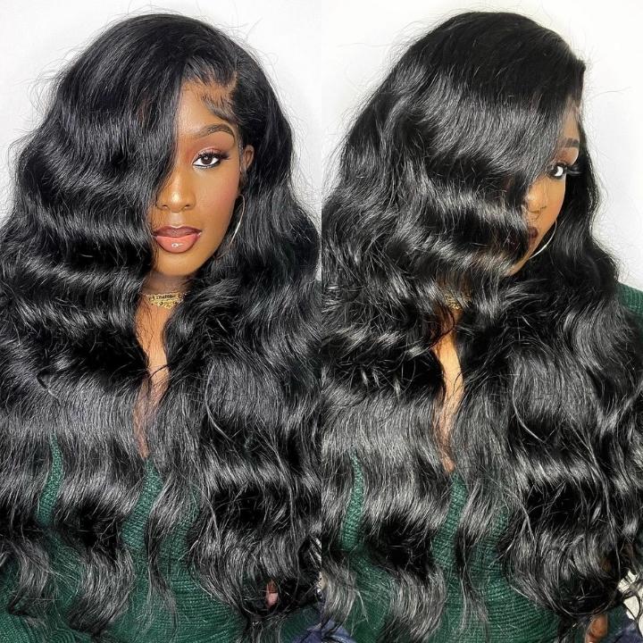 Geetahair Upgrade HD Lace Body Wave Wig With Pre Plucked Natural Hairline Lace Front Wigs Match All Skin Color - GeetaHair