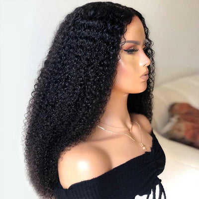 Geetahair Upgrade HD Lace Kinky Curly Wig Undetectable Invisible Lace Human Hair Wigs With Baby Hair - GeetaHair