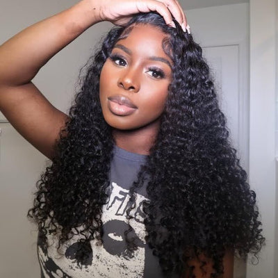 Geetahair Upgrade HD Lace Deep Wave Wig Pre Plucked Natural Hairline Human Hair Wigs Match All Skin Color - GeetaHair