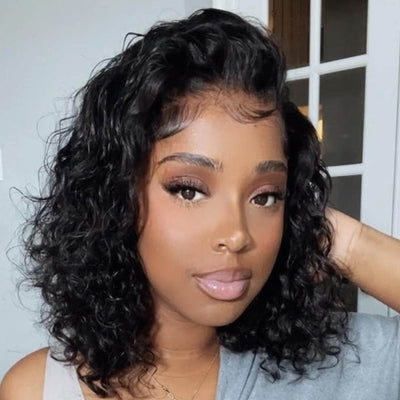 Geetahair Upgrade HD Lace Body Wave Bob Wig Black Color Undetectable Clear Lace Human Hair Bob Wigs - GeetaHair