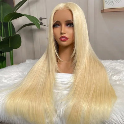 613 Hair 13x4/4x4 Hd Transparent Layered Straight Wig Blonde Butterfly Haircut Human Hair Wigs - GeetaHair