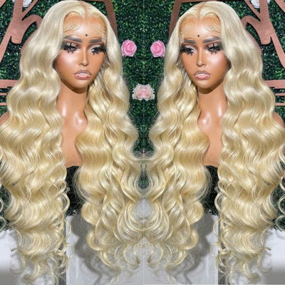 Wear Go Glueless 613 Blonde Body Wave/Straight Pre Cut HD Transparent Lace Human Hair Wigs With Air Cap Breathable Wig - Geeta Hair - GeetaHair