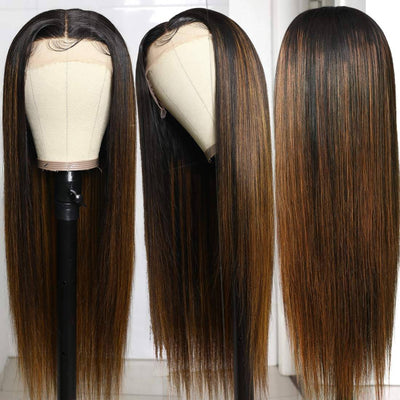 Tiktoker Same Wig Flash Sale: 13x4 HD Lace Dark Blond Balayage Human Hair Wig, 48hrs Only - GeetaHair