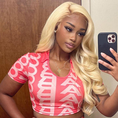 Body Wave 613 Hair Lace Frontal Wig Glueless HD Lace Human Hair Wigs With Baby Hair - GeetaHair