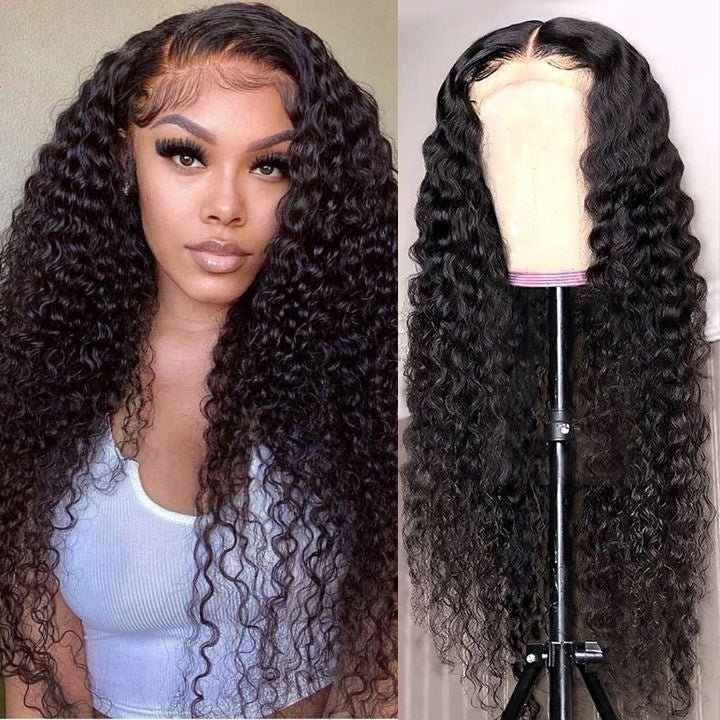 Geetahair Upgrade HD Lace Deep Wave Wig Pre Plucked Natural Hairline Human Hair Wigs Match All Skin Color - GeetaHair