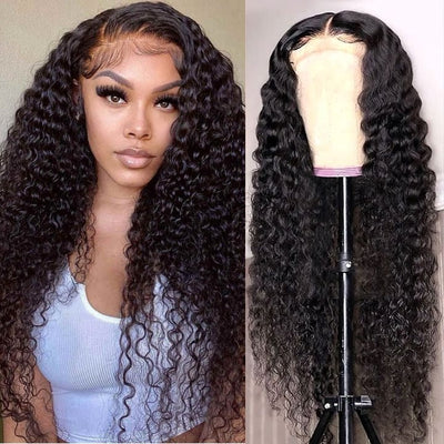 Geetahair Upgrade HD Lace Deep Wave Wig Pre Plucked Natural Hairline Human Hair Wigs Match All Skin Color - GeetaHair