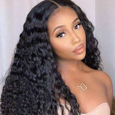 Geetahair Upgrade HD Lace Deep Wave Wig Pre Plucked Natural Hairline Human Hair Wigs Match All Skin Color - GeetaHair