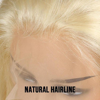613 Hair Straight 5x5 Closure HD Lace Front Wig Blonde Pre Plucked Glueless Human Hair Wigs - GeetaHair