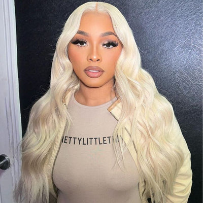 Wear Go Glueless 613 Blonde Body Wave/Straight Pre Cut HD Transparent Lace Human Hair Wigs With Air Cap Breathable Wig - Geeta Hair - GeetaHair