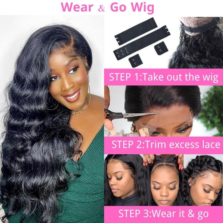 Geetahair Upgrade HD Lace Body Wave Wig With Pre Plucked Natural Hairline Lace Front Wigs Match All Skin Color - GeetaHair