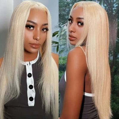 613 Hair 13x4/4x4 Hd Transparent Layered Straight Wig Blonde Butterfly Haircut Human Hair Wigs - GeetaHair