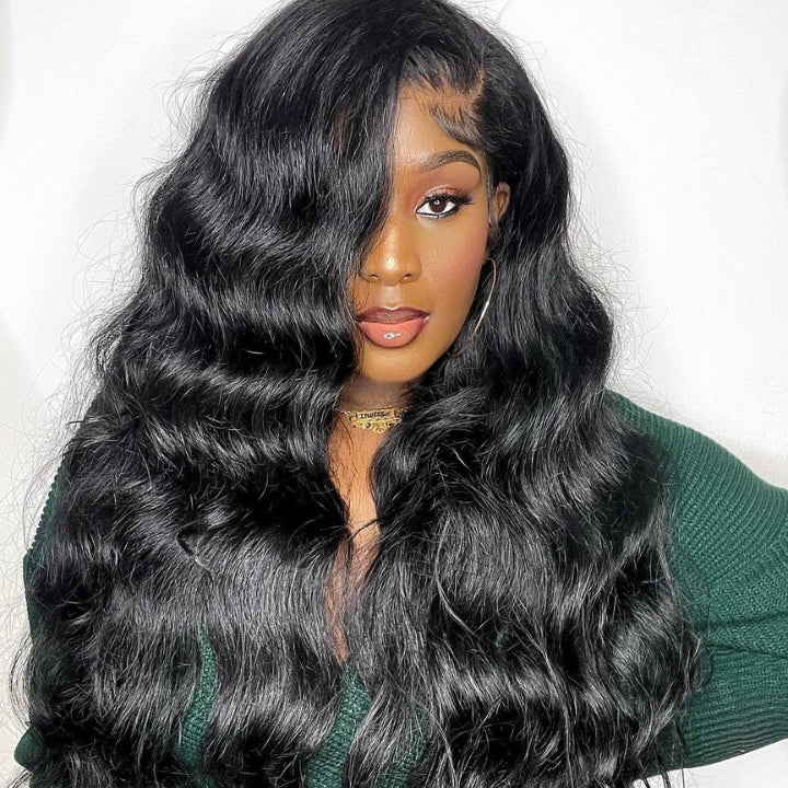 Geetahair Upgrade HD Lace Body Wave Wig With Pre Plucked Natural Hairline Lace Front Wigs Match All Skin Color - GeetaHair