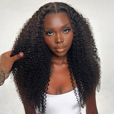 Geetahair Upgrade HD Lace Kinky Curly Wig Undetectable Invisible Lace Human Hair Wigs With Baby Hair - GeetaHair