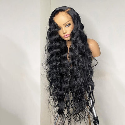 Natural Crimps Curls Super Long Loose Deep Wave Wig 4x4/13x4 HD Lace Human Hair Wigs - GeetaHair
