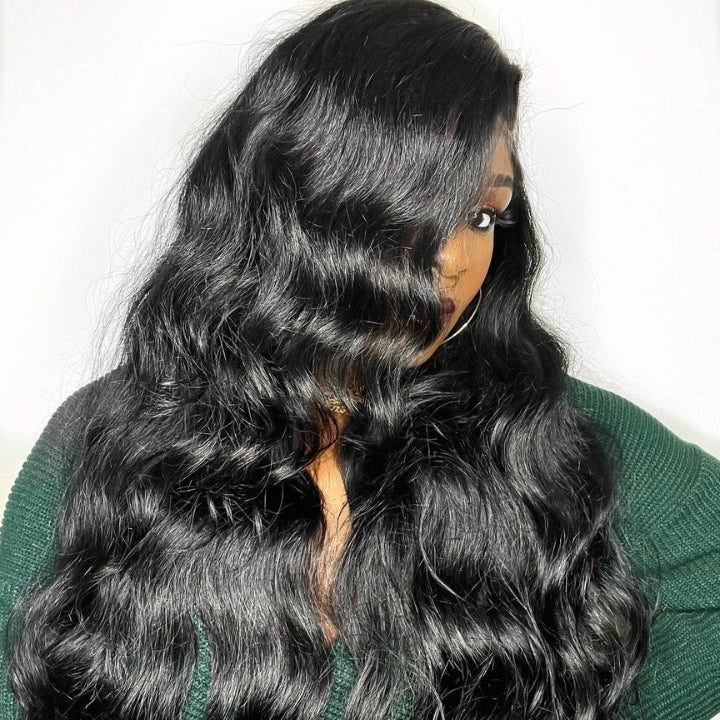 Geetahair Upgrade HD Lace Body Wave Wig With Pre Plucked Natural Hairline Lace Front Wigs Match All Skin Color - GeetaHair