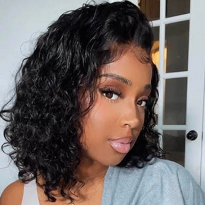 Geetahair Upgrade HD Lace Body Wave Bob Wig Black Color Undetectable Clear Lace Human Hair Bob Wigs - GeetaHair
