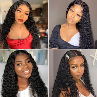 Deep Wave T - part Lace Front Wig Glueless Human Hair Wig - Geeta Hair - GeetaHair