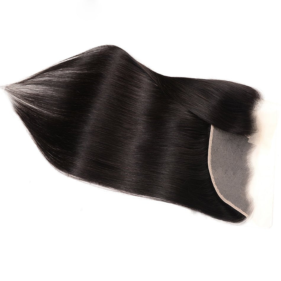 Geetahair Long Straight Hair 4 Bundles With 13x4 Lace Frontal 100% Unprocessed Human Hair No Tangles - GeetaHair