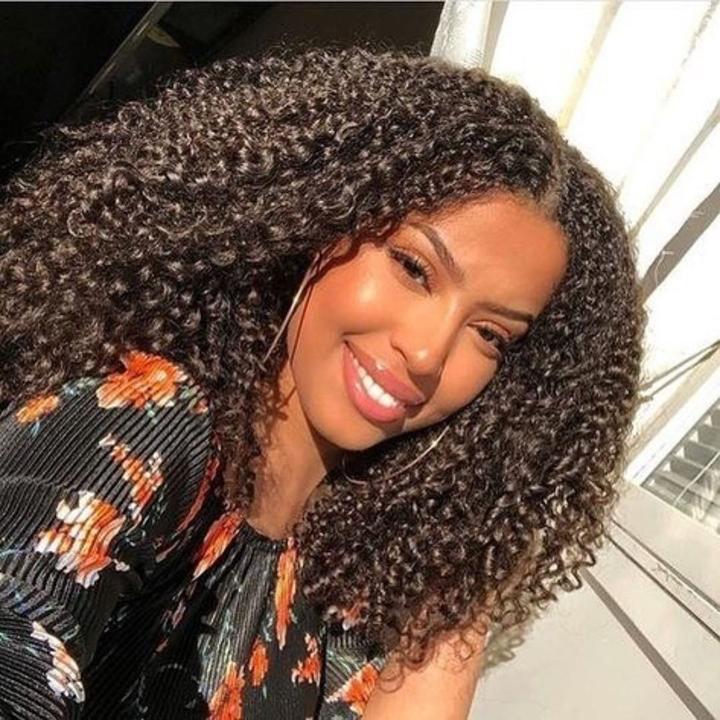 Geeta Kinky Curly V Part Wig Beginner Friendly No Glue 100% Virgin Human Hair Wig - Geeta Hair - GeetaHair