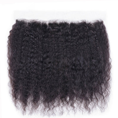 Geetahair Kinky Straight Hair 4 Bundles With 13x4 Lace Frontal 100% Unprocessed Human Hair - GeetaHair
