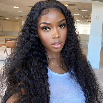 Deep Wave T - part Lace Front Wig Glueless Human Hair Wig - Geeta Hair - GeetaHair
